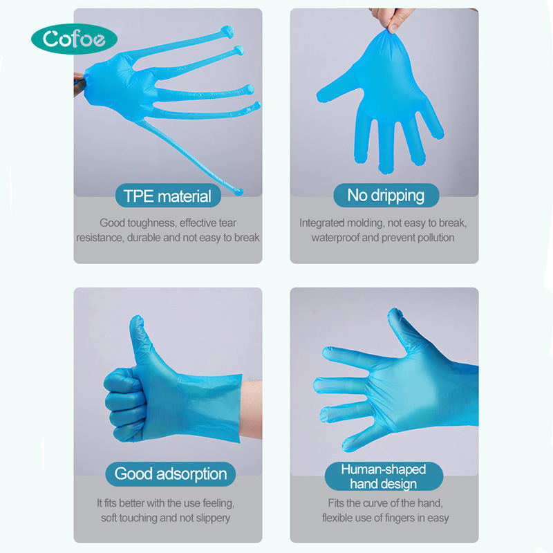 Finger Waterproof Household TPE Gloves