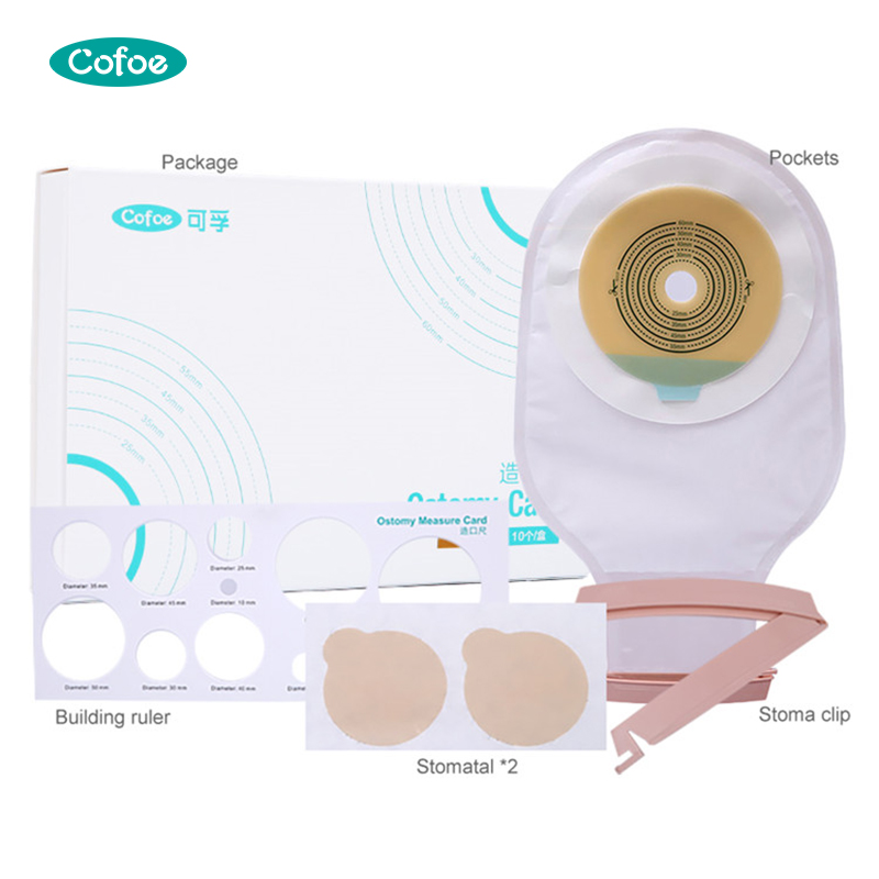 Surgical Easy To Use One Piece Ostomy Bag From China Manufacturer Cofoe