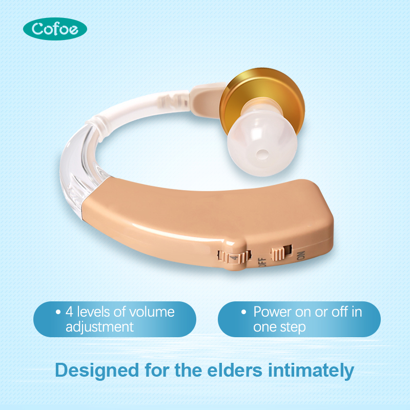 ZA-01 Rechargeble comfortable hearing aids behind-the-ear for the aged